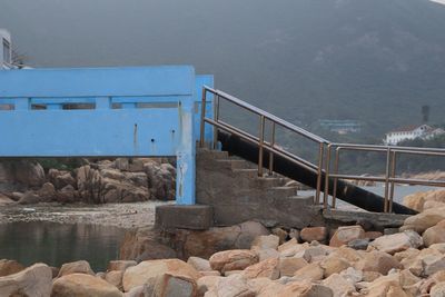 Pier over sea against sky