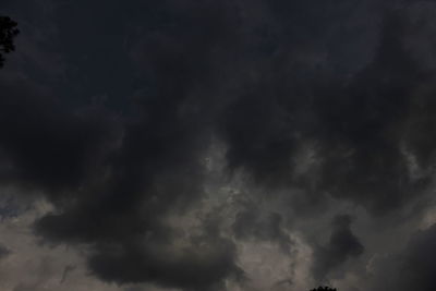 Low angle view of storm clouds in sky