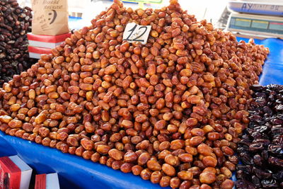 Close-up of fruits for sale at market stall