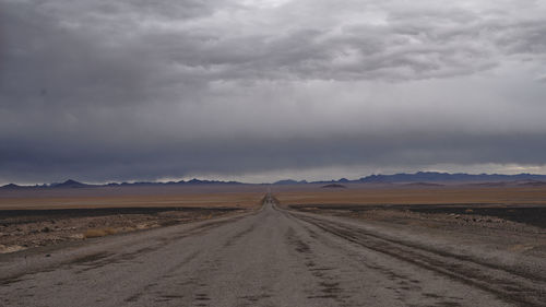 Road passing through a desert