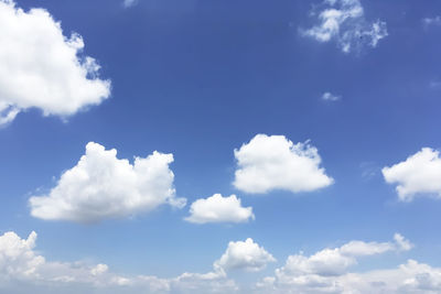 Low angle view of clouds in sky