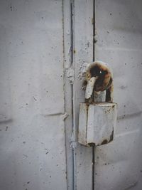 Full frame shot of rusty metal door