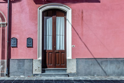 Doors and windows of ancient sicilian houses