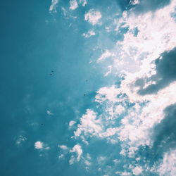 Low angle view of cloudy sky