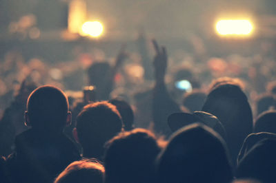 Crowd at music concert