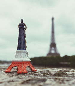 Close-up of tower against sky