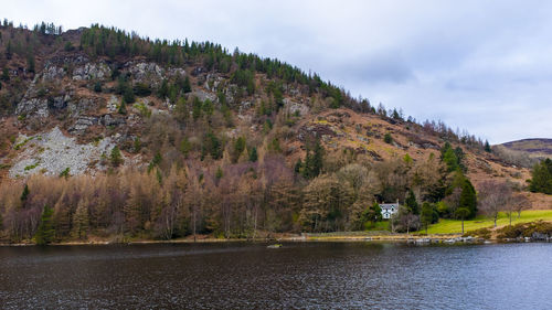 The house in the forest in snowdonia, north wales.