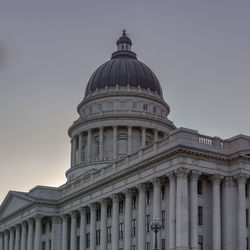 Low angle view of building against sky