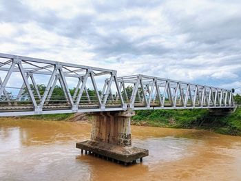 Bridge over river against sky