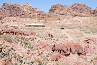 Rock formations in desert