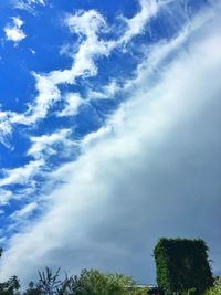 Low angle view of cloudy sky