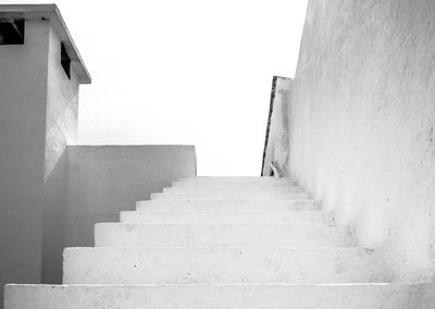 Stairs along built structures