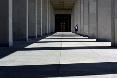 Empty corridor of building