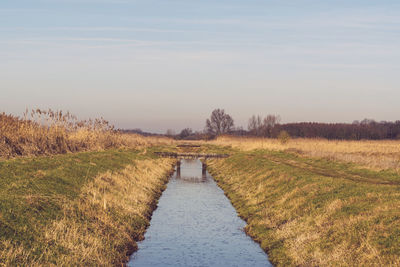 Little river against sky