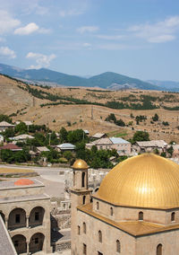 Built structures against the sky