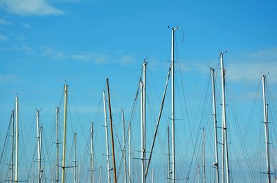 Low angle view of blue sky