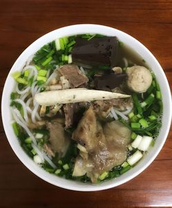 Close-up of soup in bowl