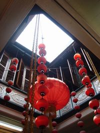 Low angle view of ceiling