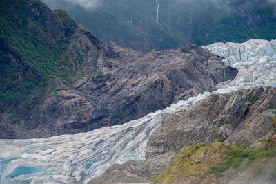 Scenic view of mountain range