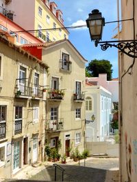 Street amidst buildings in town