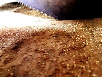 Close-up of sand on beach