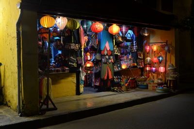 A street in hoi an city at night