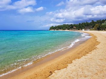 Scenic view of sea against sky