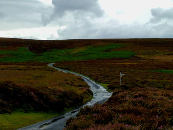 Scenic view of landscape against sky