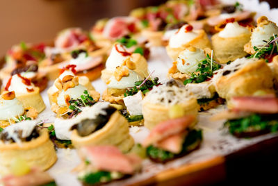 Close-up of food on table