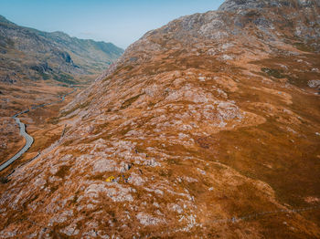 Wildcamping in snowdonia-drone sunset