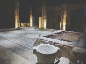 Interior of abandoned building