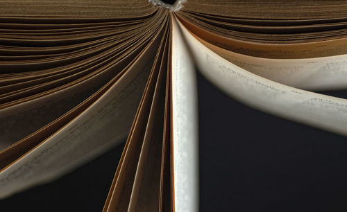 Close-up of spiral notebook