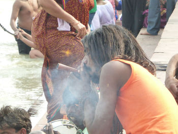 People in traditional clothing