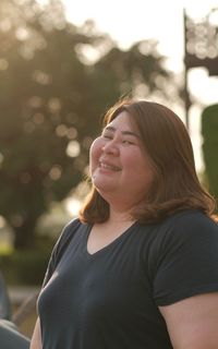 Portrait of a smiling young woman