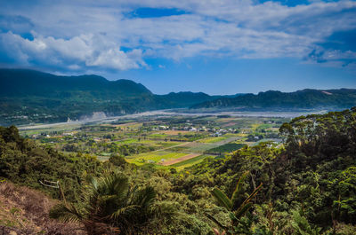 Scenic view of landscape against sky