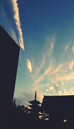 Low angle view of church against sky