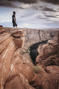 Horseshoe bend point at sunset