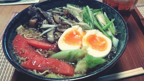 Close-up of food on plate