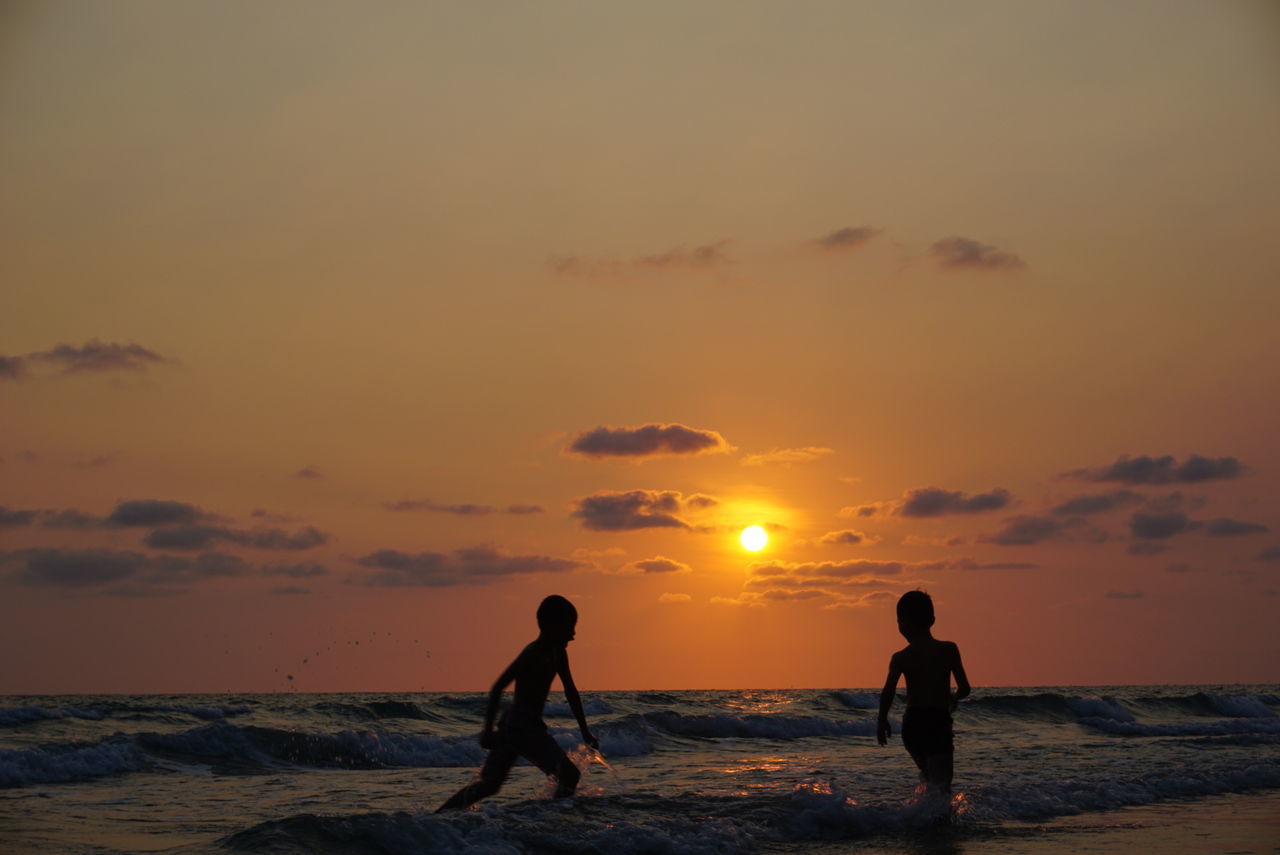 SCENIC VIEW OF SEA DURING SUNSET