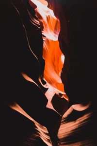 Close-up of slot canyon