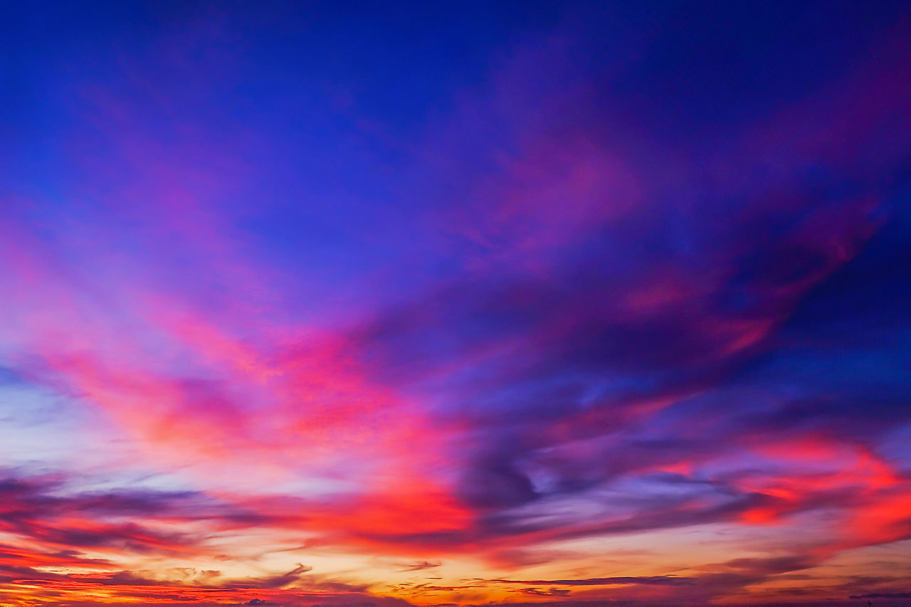 SCENIC VIEW OF DRAMATIC SKY DURING SUNSET