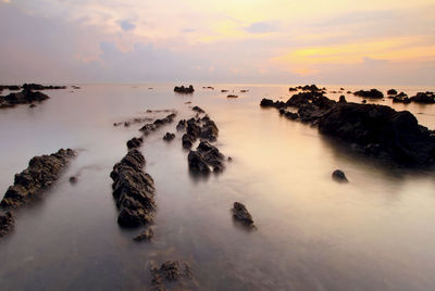 Panoramic view of sea against sky