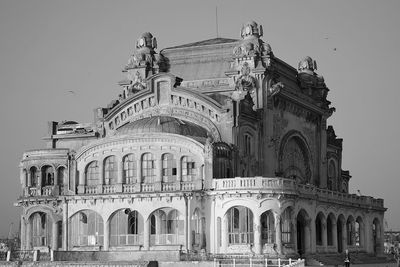 Low angle view of historical building against sky