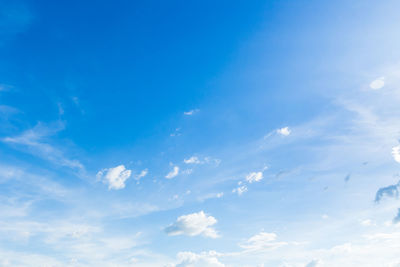 Low angle view of clouds in sky