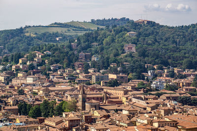 Views from asinelli tower, bologna