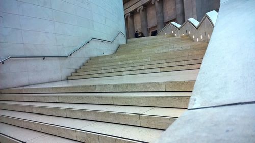 Low angle view of staircase in building