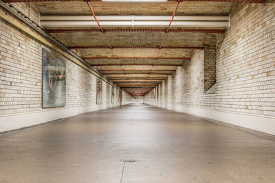 Interior of empty corridor