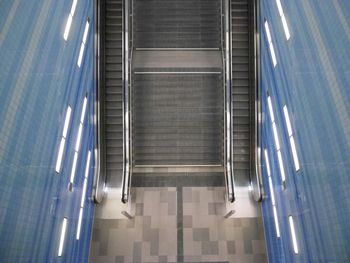 View of escalator