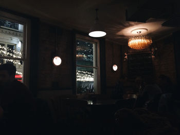 Interior of illuminated room