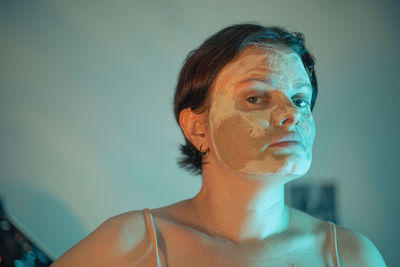 Portrait of young woman